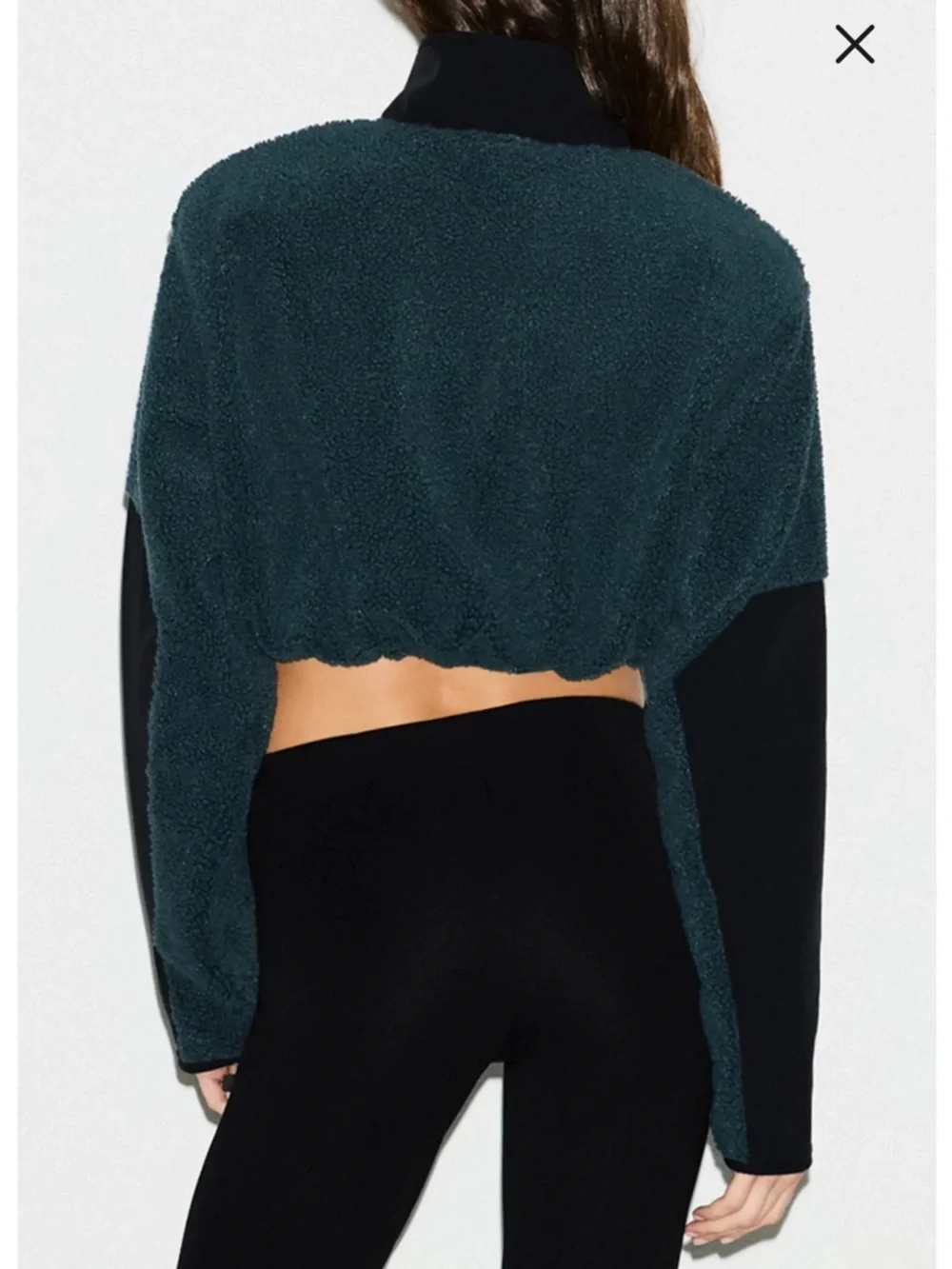 SKIMS Teddy Cropped Zip-Up Jacket - Picture 2 of 11